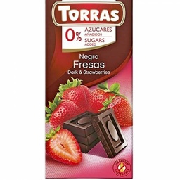 CHOCOLAT NOIR FRAISE TORRAS 75G